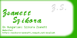 zsanett szikora business card